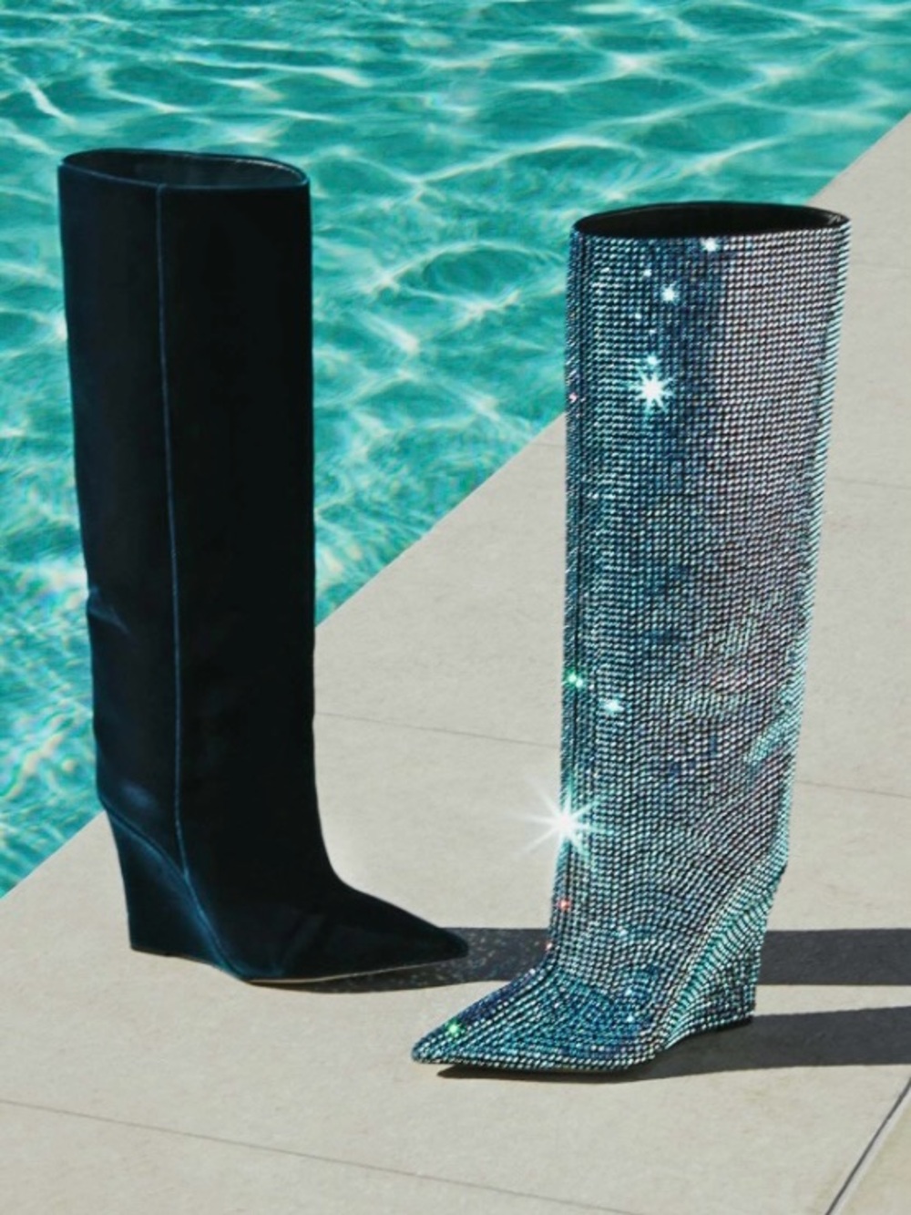 Jimmy Choo Blake 110mm Malibu Mix Boot